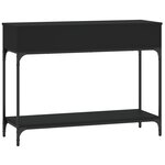 vidaXL Table console noir 100x34 5x75 cm bois d'ingénierie