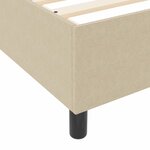vidaXL Cadre de lit plateforme Vert gris 140 x 200 cm tissu