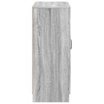 vidaXL Buffet Sonoma gris 66 x 34 5 x 87 cm Bois d'ingénierie