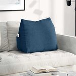 vidaXL Coussin de Dos Bleu 60 x 20 x 50 cm tissu