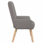 vidaXL fauteuil Taupe 63 x 67 x 94 cm Tissu Sherpa