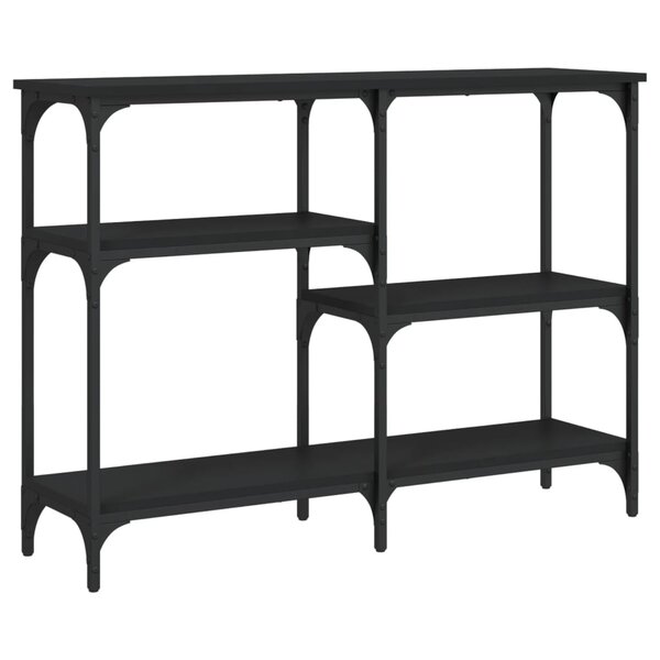 vidaXL Table console noir 102x29x75 cm bois d'ingénierie