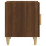 vidaXL Tables de chevet 2 Pièces Chêne marron Bois d'ingénierie