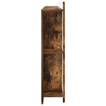 vidaXL Cabinet de Tête de Lit Chêne fumé Bois d’ingénierie