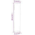vidaXL Housse de parapluie de jardin noir 240x57/57 cm oxford 420D
