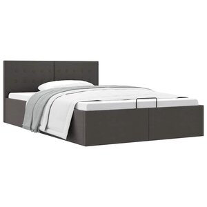vidaXL Cadre de lit à rangement hydraulique sans matelas 140x200 cm