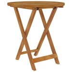 vidaXL Ensemble à manger de jardin pliable 3 Pièces Bois d'acacia solide