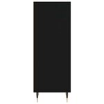 vidaXL Buffet noir 34 5x32 5x90 cm bois d'ingénierie