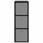 vidaXL Buffet avec tiroir Chêne noir 35 x 32 x 99 5 cm