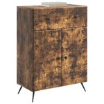 vidaXL Buffet Chêne fumé 66 x 34 5 x 90 cm Bois d'ingénierie