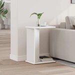 vidaXL Table d'appoint Blanc 35 x 25 x 50 cm Bois d'ingénierie
