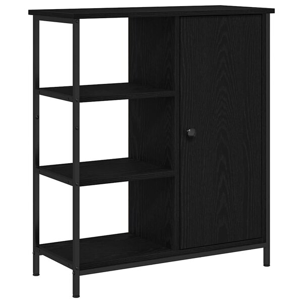 vidaXL Buffet Chêne noir 70 x 30 x 80 cm Bois d'ingénierie
