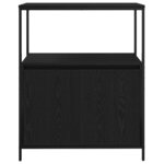 vidaXL Meuble de salle de bain avec étagères chêne noir 76 5x35x95 cm