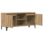 vidaXL Meuble TV chêne artisanal 102x35x50 cm bois d'ingénierie