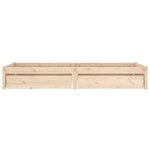 vidaXL Cadre de lit avec tiroirs 90x190 cm Simple
