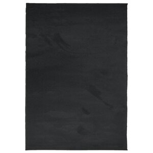 vidaXL Tapis OVIEDO à poils courts noir 160x230 cm