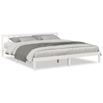 vidaXL Cadre de lit extra long sans matelas 200x210 cm bois massif pin
