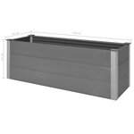 vidaXL Lit surélevé de jardin WPC 150x50x54 cm Gris