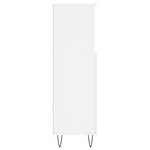 vidaXL Armoire de salle de bain blanc 30x30x100 cm bois d'ingénierie