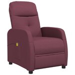 vidaXL Fauteuil de massage Violet Tissu