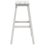 Tabourets de bar vidaXL 9 Pièces Blanc HDPE
