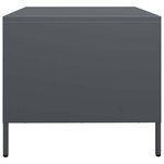 vidaXL Table basse anthracite 101 5x50x43 5 cm acier laminé à froid