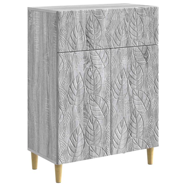 vidaXL Buffet Sonoma gris 66 x 34 5 x 90 cm Bois d'ingénierie