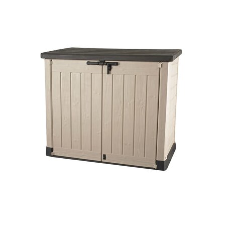 Keter coffre de rangement plastique extérieur beige 1200 l - La Poste