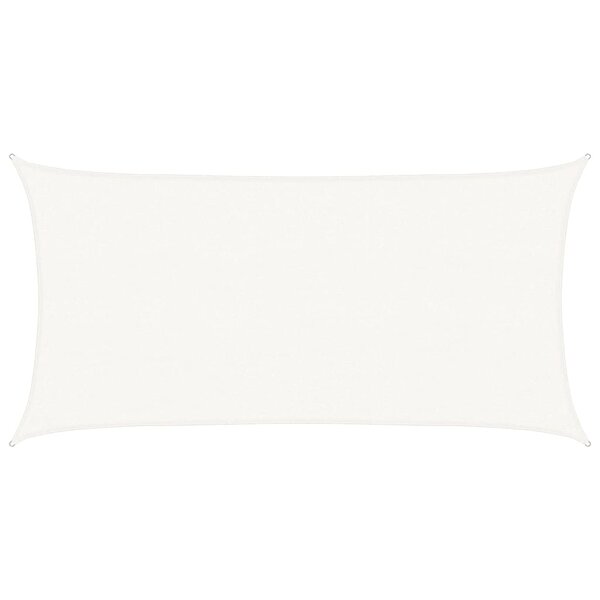 vidaXL Voile d'ombrage 160 g/m² Blanc 2 5x5 m PEHD
