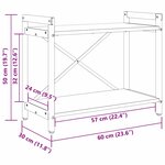 vidaXL Bibliothèque Chêne sonoma 60 x 30 x 48.5 cm Bois d'ingénierie