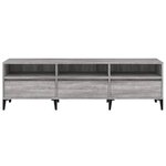 vidaXL Meuble TV sonoma gris 150x30x44 5 cm bois d'ingénierie