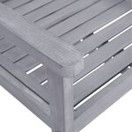 vidaXL Chaises de jardin lot de 4 Bois massif d'acacia Gris