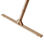 vidaXL Arche de mariage Marron Clair 202 x 95 x 254 cm