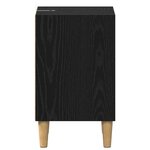 vidaXL Armoire de lit 2 Pièces Chêne noir 40 x 30 x 50 cm