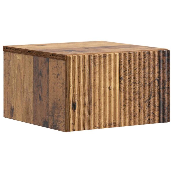 vidaXL Cabinet de chevet mural Bois ancien 33 x 34 5 x 20 cm