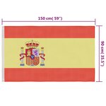 vidaXL Drapeau Espagne 90x150 cm