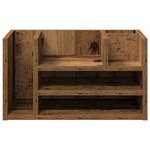 vidaXL Organisateur de Bureau Chêne Ancien 44.5x24x25 cm Bois Techniques