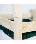 Lit cabane enfant NAKANA 140 x 200 vert pétrole