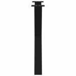 vidaXL Pieds de table à manger en forme de X 2 pièces noir 70 x (72-73) cm acier