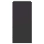 vidaXL Buffet noir 67x39x83 cm acier