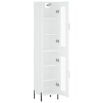 vidaXL Buffet haut Blanc 34 5x34x180 cm Bois d'ingénierie