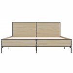 vidaXL Cadre de lit sans matelas chêne sonoma 120x190 cm