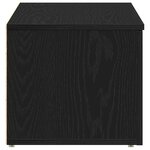 vidaXL Meuble TV avec tiroir Chêne noir 80x34x30 cm Bois d'ingénierie