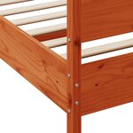 vidaXL Cadre de lit sans matelas cire marron 180x200cm bois pin massif