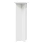 vidaXL Support de Plante 2 Pièces Blanc brillant Ø40 x 100 cm