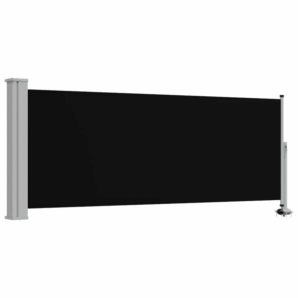 vidaXL Auvent latéral rétractable de patio 100 x 300 cm Noir