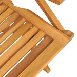 vidaXL Chaises de jardin pliantes lot de 4 56x63x90cm bois massif teck