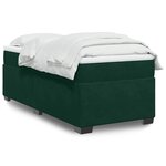 vidaXL Sommier à lattes de lit avec matelas Vert foncé 90x200 cm