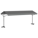 vidaXL Auvent autoportant Gris 6 x 3 m Polyester