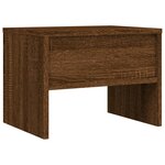 vidaXL Table de chevet Chêne marron 40x30x30 cm Bois d'ingénierie